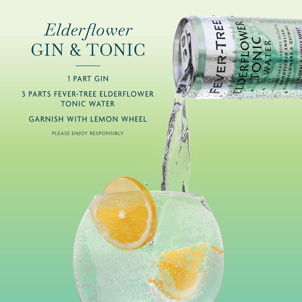 Fever-Tree Elderflower Tonic close-up floral notes and quinine balance