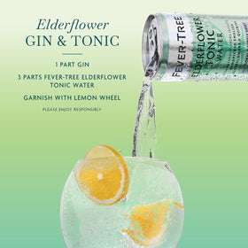 Fever-Tree Elderflower Tonic close-up floral notes and quinine balance