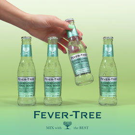 Fever-Tree Elderflower Tonic Water party table setup with drinks