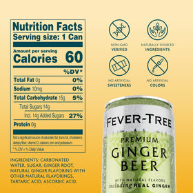 Fever-Tree Ginger Beer 24-can pack ready for gatherings and home bar restocks.