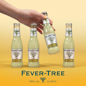 Fever-Tree Light Ginger Beer label conveys premium, craft brewing heritage