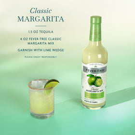 Fever-Tree Margarita Classic label highlighting premium ingredients you can trust.