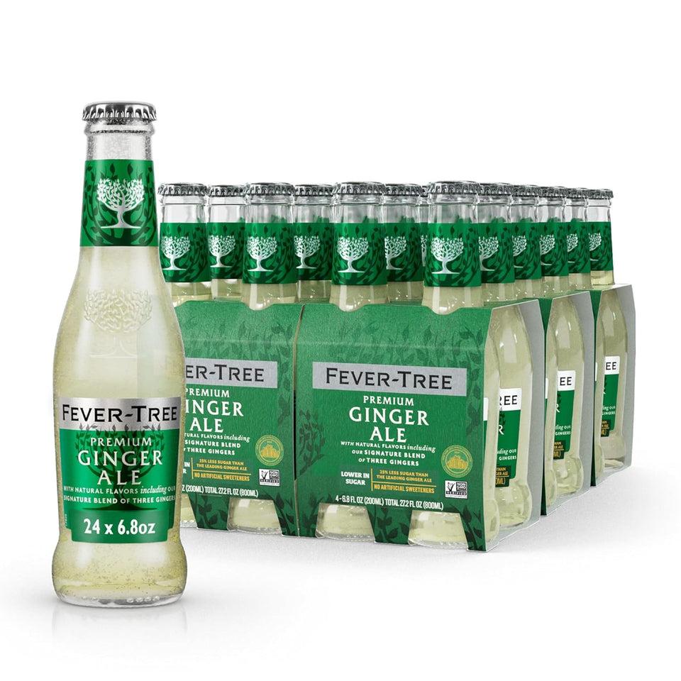 Fever-Tree Premium Ginger Ale bottle for premium cocktails with natural ginger flavors