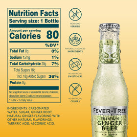 Fever-Tree Premium Ginger Beer pour captures crisp, long-lasting ginger character.
