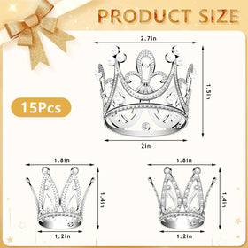 FFNIU heart-shaped crown topper for princess-themed treats.