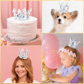FFNIU round diamond crown topper adds festive elegance.