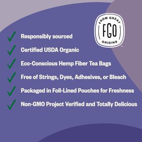FGO California-packaged tea ready to ship