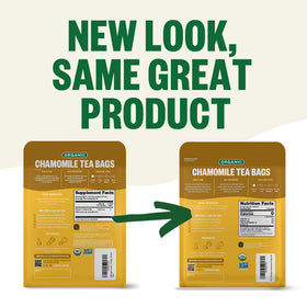 FGO Chamomile Tea resealable bag keeps freshness and reduces waste.