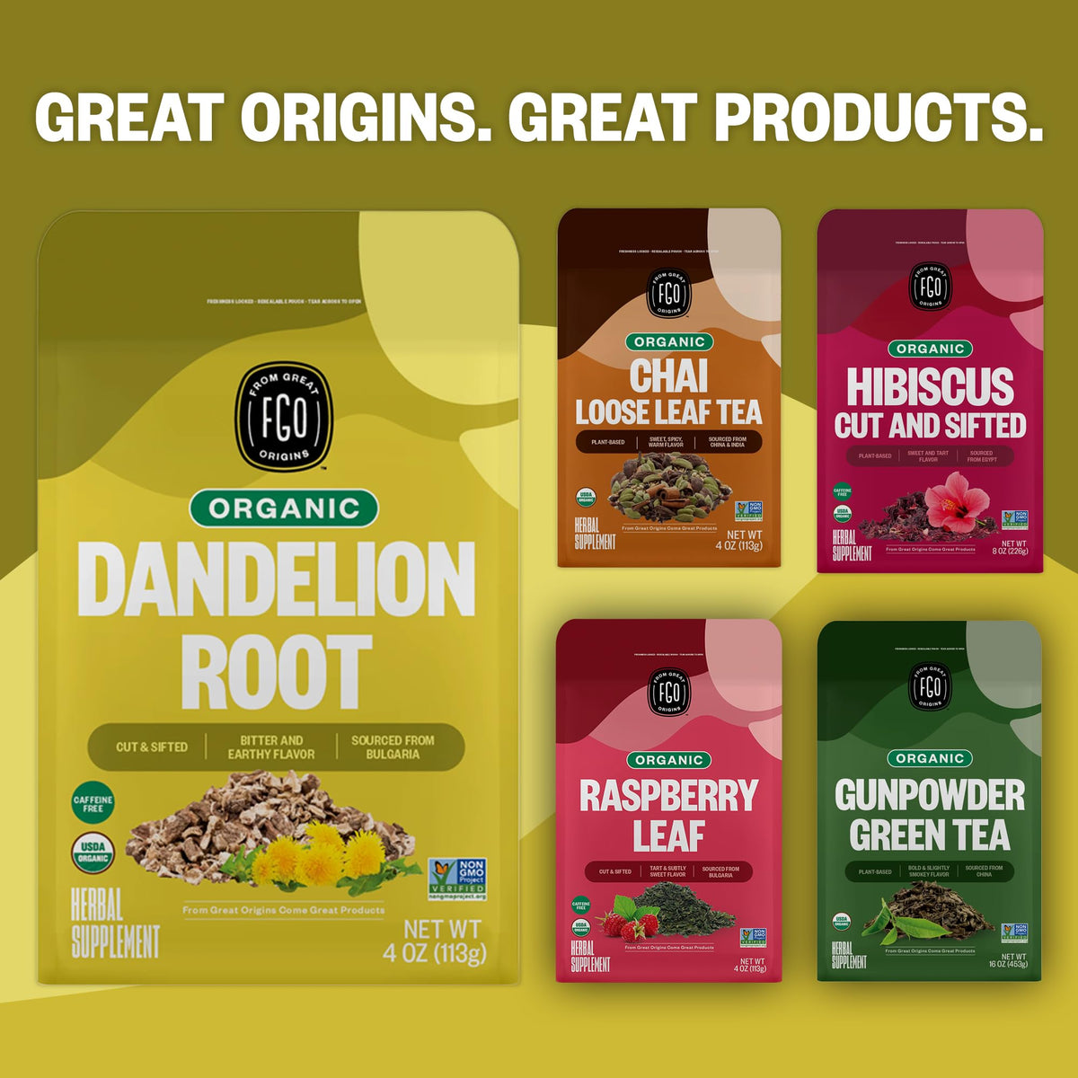 FGO Dandelion Root packaging may vary by batch