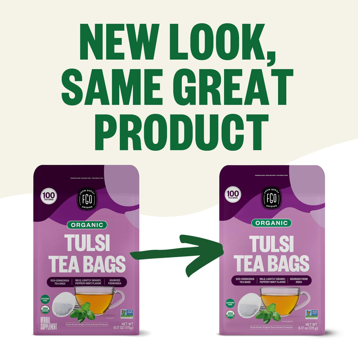 FGO Abaca hemp tea bags illustrate low-waste materials.