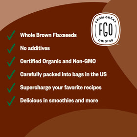 FGO flaxseed meal atop yogurt with oats for a crunchy, nutty topping.