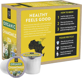 FGO K-Cup Brew image demonstrates quick, mess-free tea preparation.