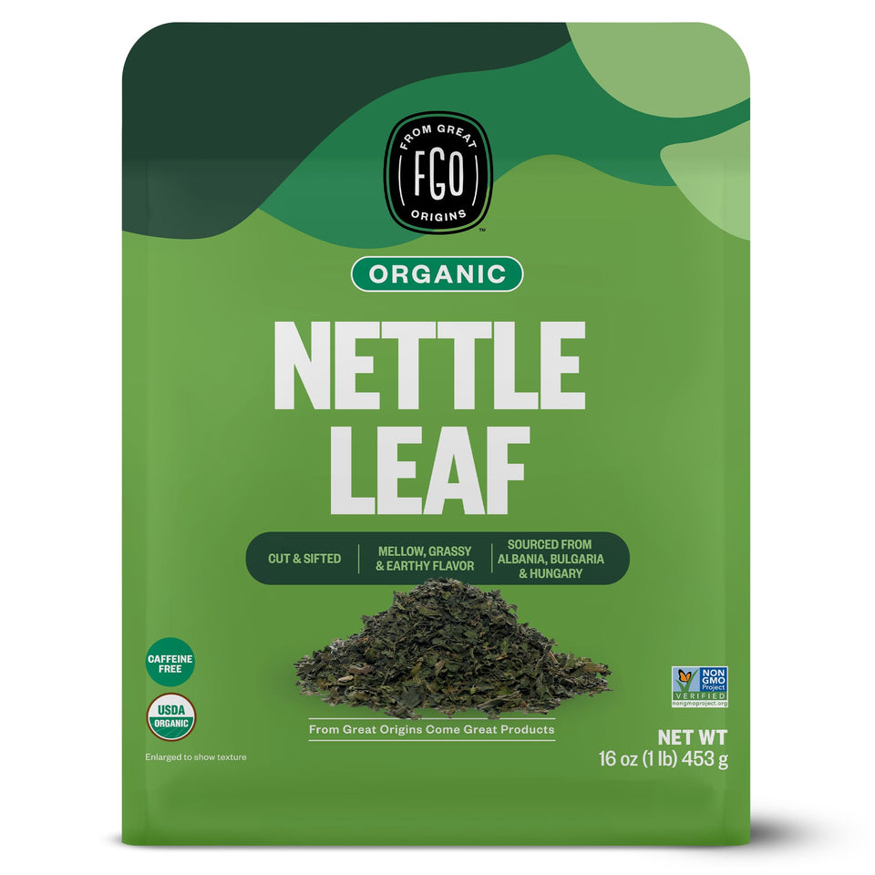 FGO nettle leaf tea from Bulgaria, organic and fresh.