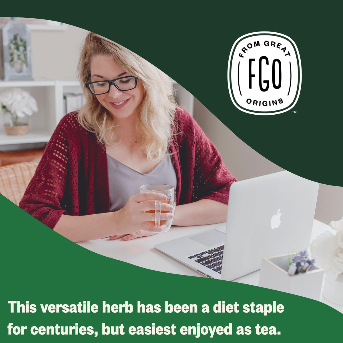 Brewing a caffeine-free cup with FGO Nettle Tea for a relaxing ritual