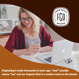 FGO Organic Chai Tea Abaca hemp fiber tea bags.