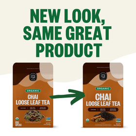 FGO Organic Chai Tea dry leaves closeup shows texture and quality