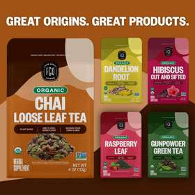 FGO Organic Chai Tea spice blend visual suggests versatile tea ideas
