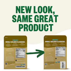 FGO Organic Golden Flax Seeds resealable pouch preserves freshness for baking and smoothies