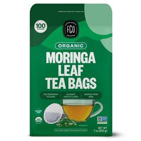 FGO Organic Moringa Mint Tea bags pack—freshness preserved