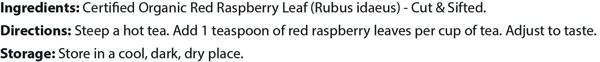 FGO red raspberry leaf origin from Bulgaria emphasizes quality.