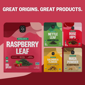 FGO Organic Red Raspberry Tea ideas for hot or iced blends.