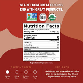 FGO Rooibos loose leaf tea lets you customize strength and flavor.