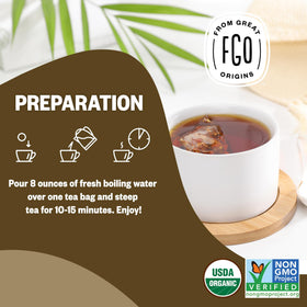 FGO USDA Organic certification on packaging signals trusted quality