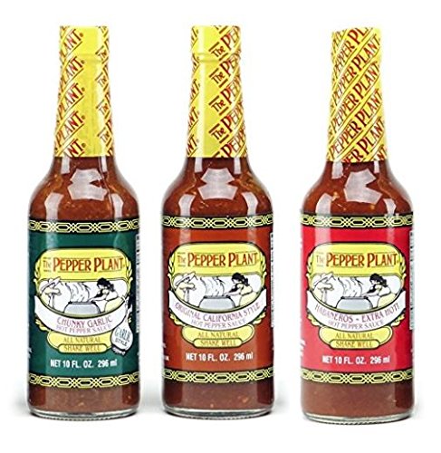 FIAHNG Pepper Plant Hot Sauce Variety Pack with three 10oz bottles for versatile weeknight flavor boosts.