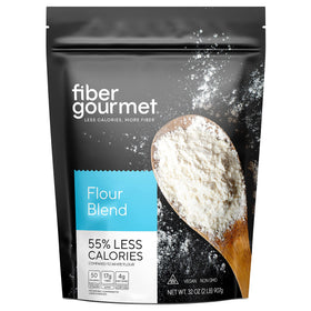 Fiber Gourmet low net carb flour bag for keto baking.