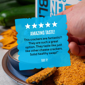 Fiber Gourmet Ranch Thinables crackers kosher-certified seal signals trusted snacking