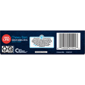 Fiber One bars box front view emphasizes five-pack convenience for on-the-go snacking