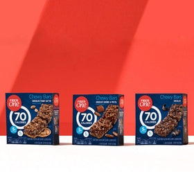 Fiber One box opened revealing five bars ready for quick snacks