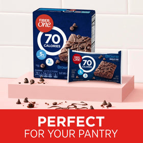 Fiber One Brownies with 5g net carbs per serving for mindful snacking.