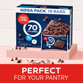 Fiber One Brownies Chocolate Fudge break-time snack image communicates satisfying moment