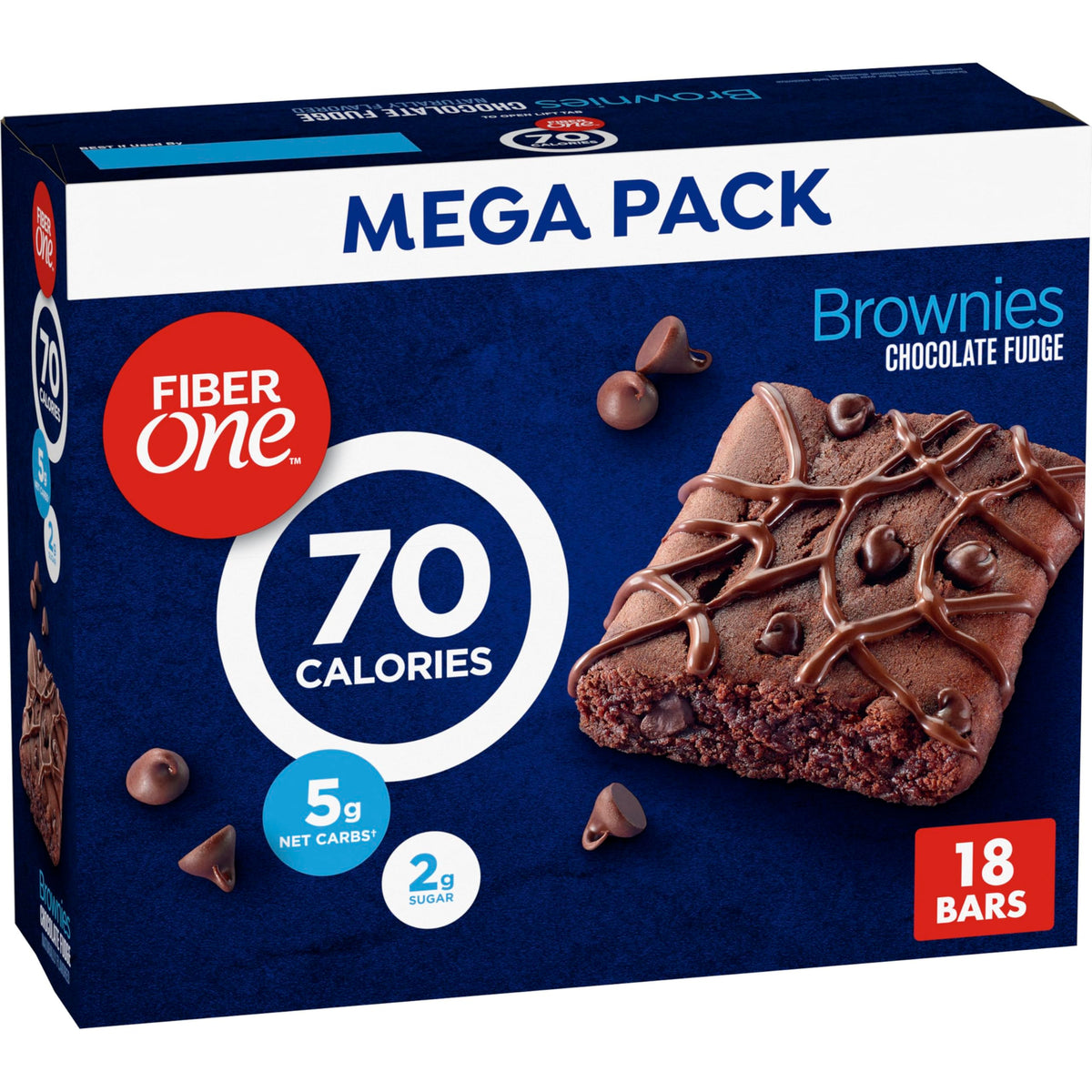 Fiber One Brownies Chocolate Fudge mega-pack box front may simplify snack planning for busy days