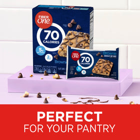 Fiber One brownie bars stored in pantry, ready as a fiber-forward daily treat.