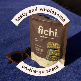 Fichi glass jar display suggests gift-ready presentation.