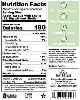 Fiddyment Farms pistachios in-shell, perfect for gifting or sharing