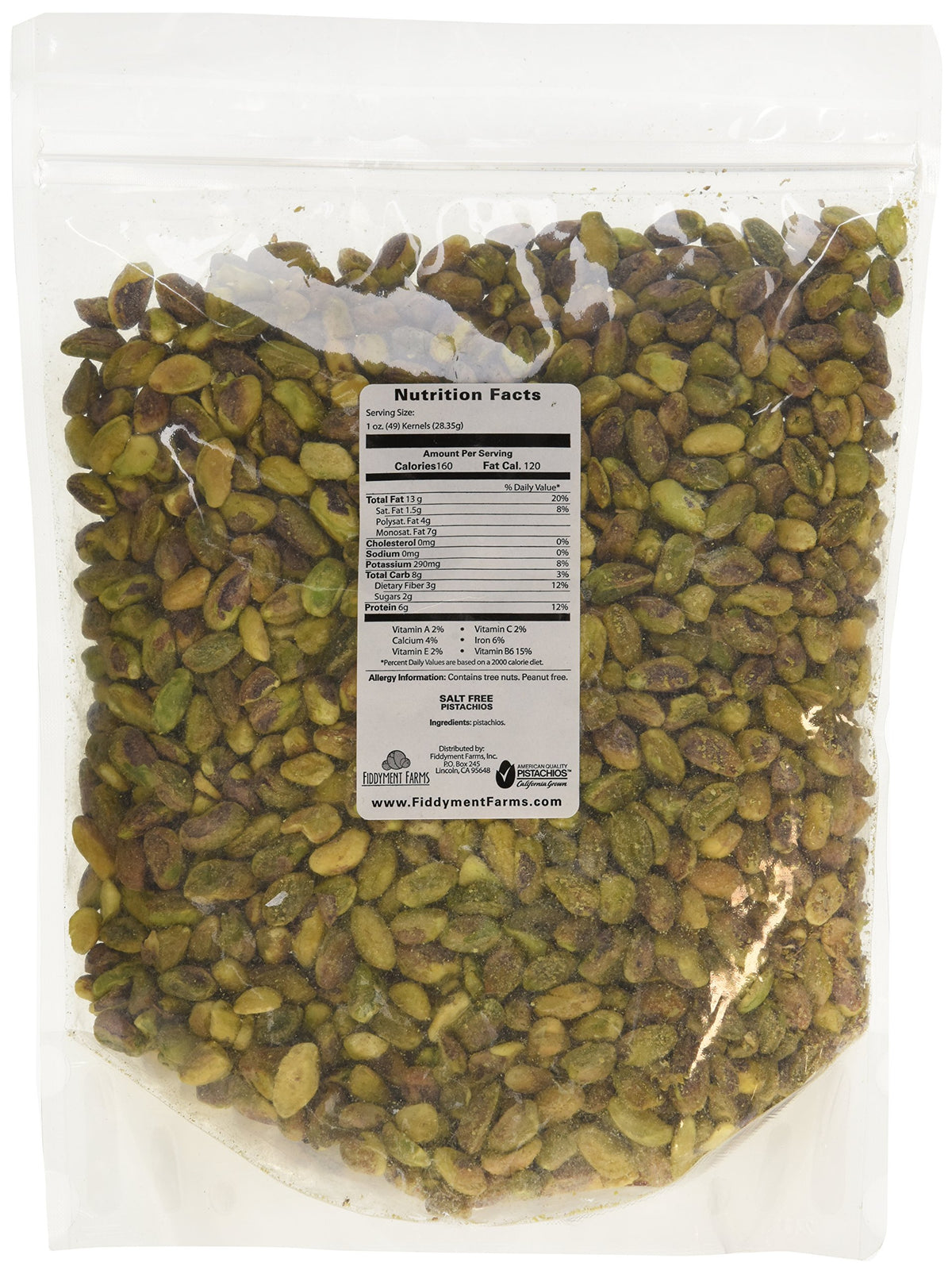 Fiddyment Farms jumbo pistachios close-up, showcasing freshness