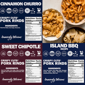 Field Trip 1oz pork rinds bag, portable snack for busy days.