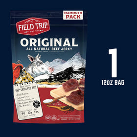 Field Trip USA-made jerky label signaling quality and local production