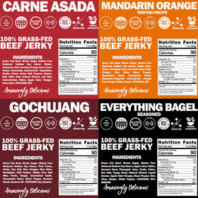 Field Trip grass-fed beef jerky gochujang flavor, savory heat for travel
