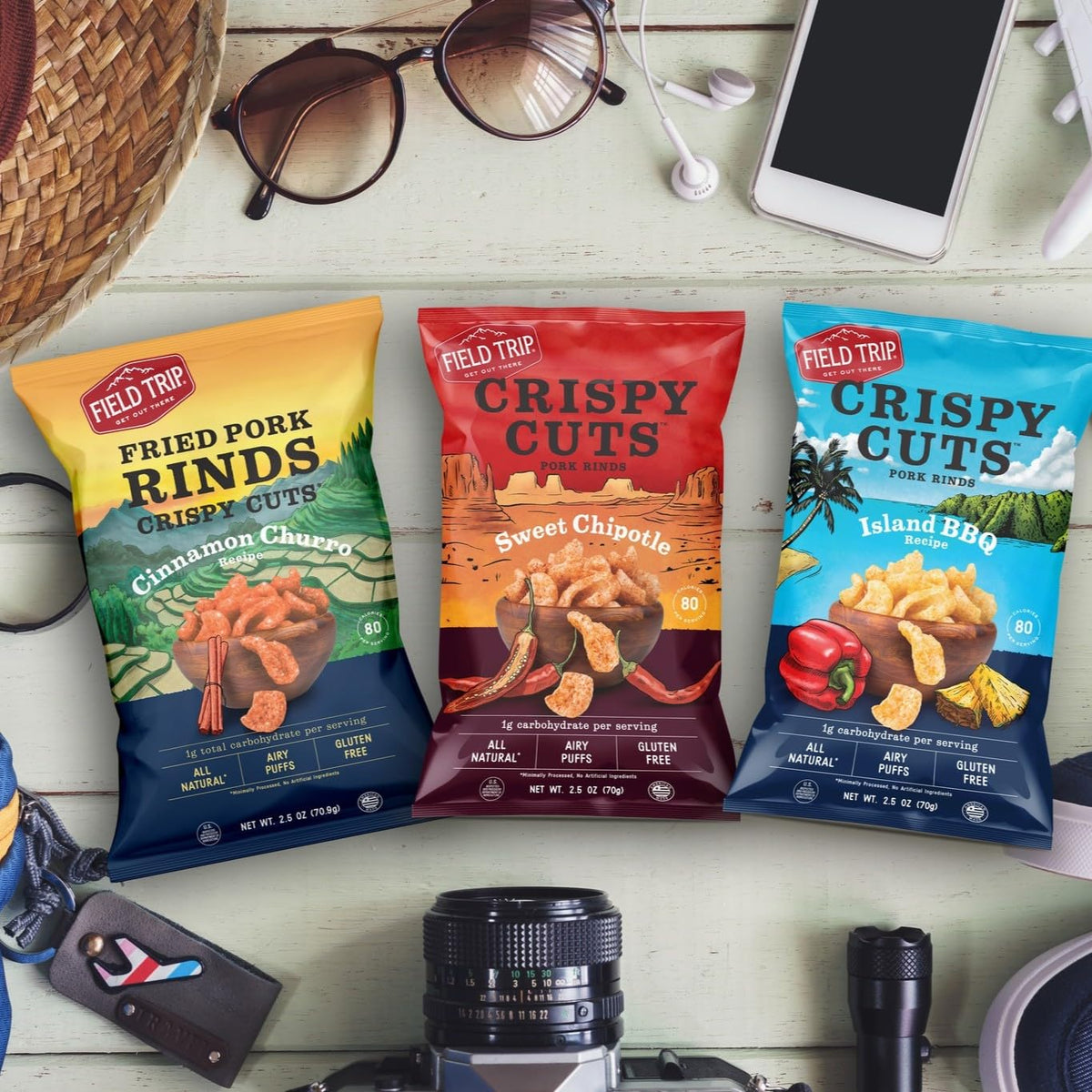 Field Trip made in USA badge on package, quality ingredients.