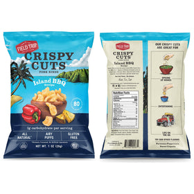 Field Trip Sweet Chipotle pork rinds, smoky heat for bold snacking.