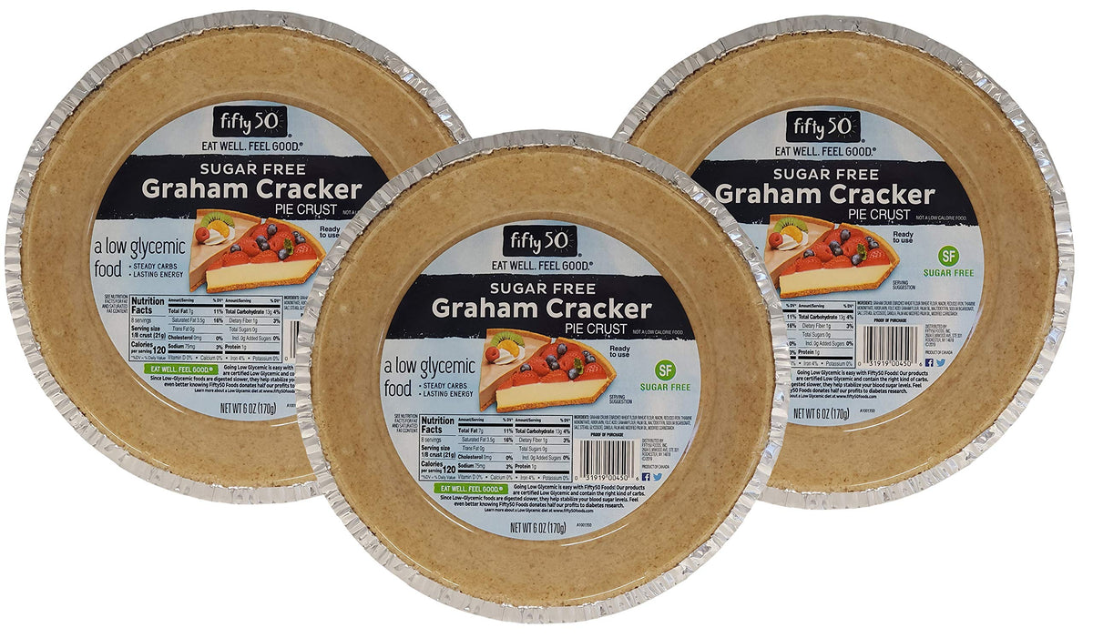 FIFTY50 sugar-free pie crust pack-3 box for easy low-sugar baking