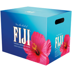 FIJI Artesian Water bottle pouring to illustrate on-the-go hydration