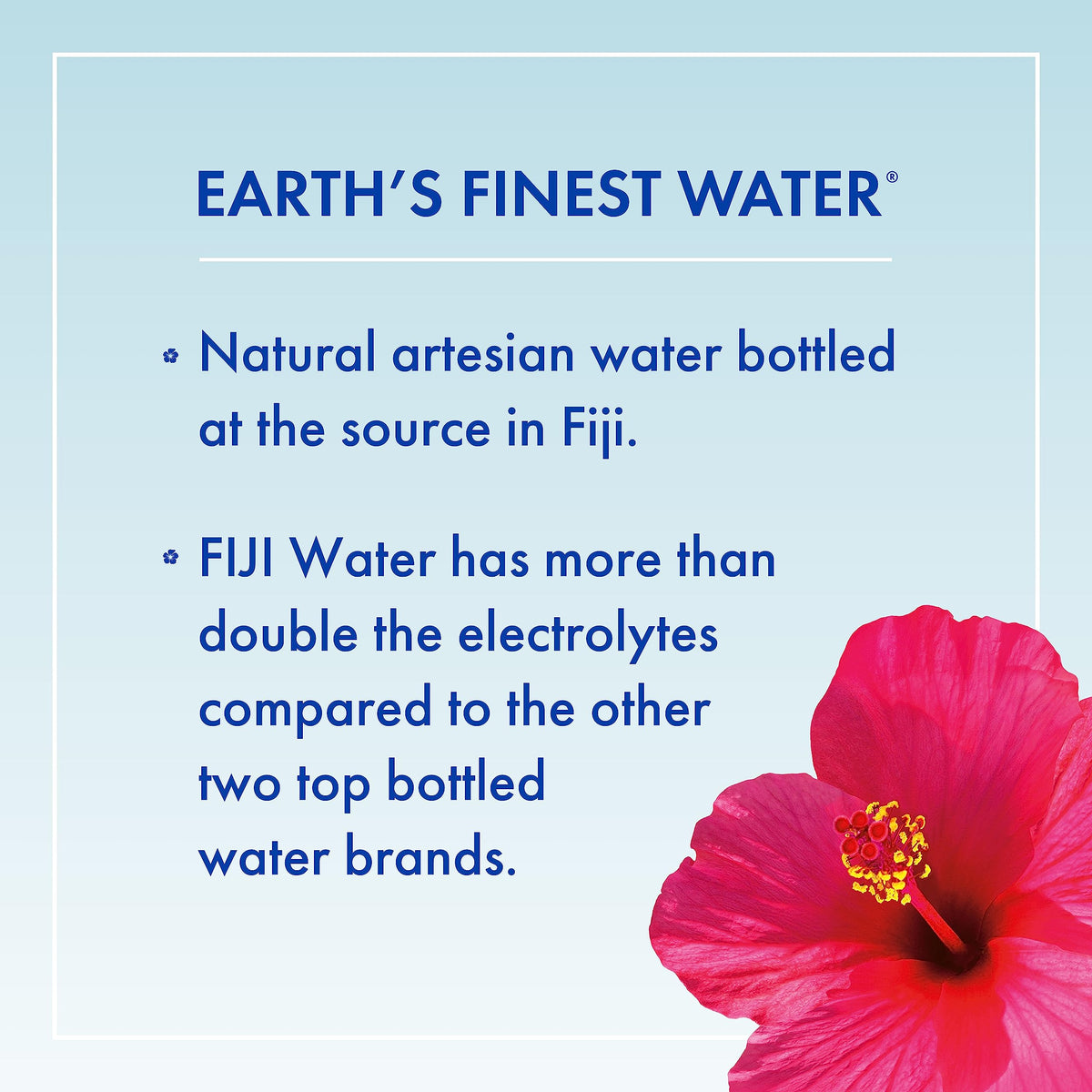 FIJI Artesian Water bottles with a glass highlighting serving quality