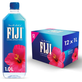 FIJI Water 1-liter pack of 12 bottles ready for travel hydration