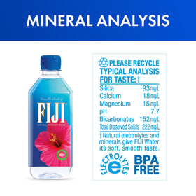FIJI Water 24-pack case side view ideal for stocking pantry or events.