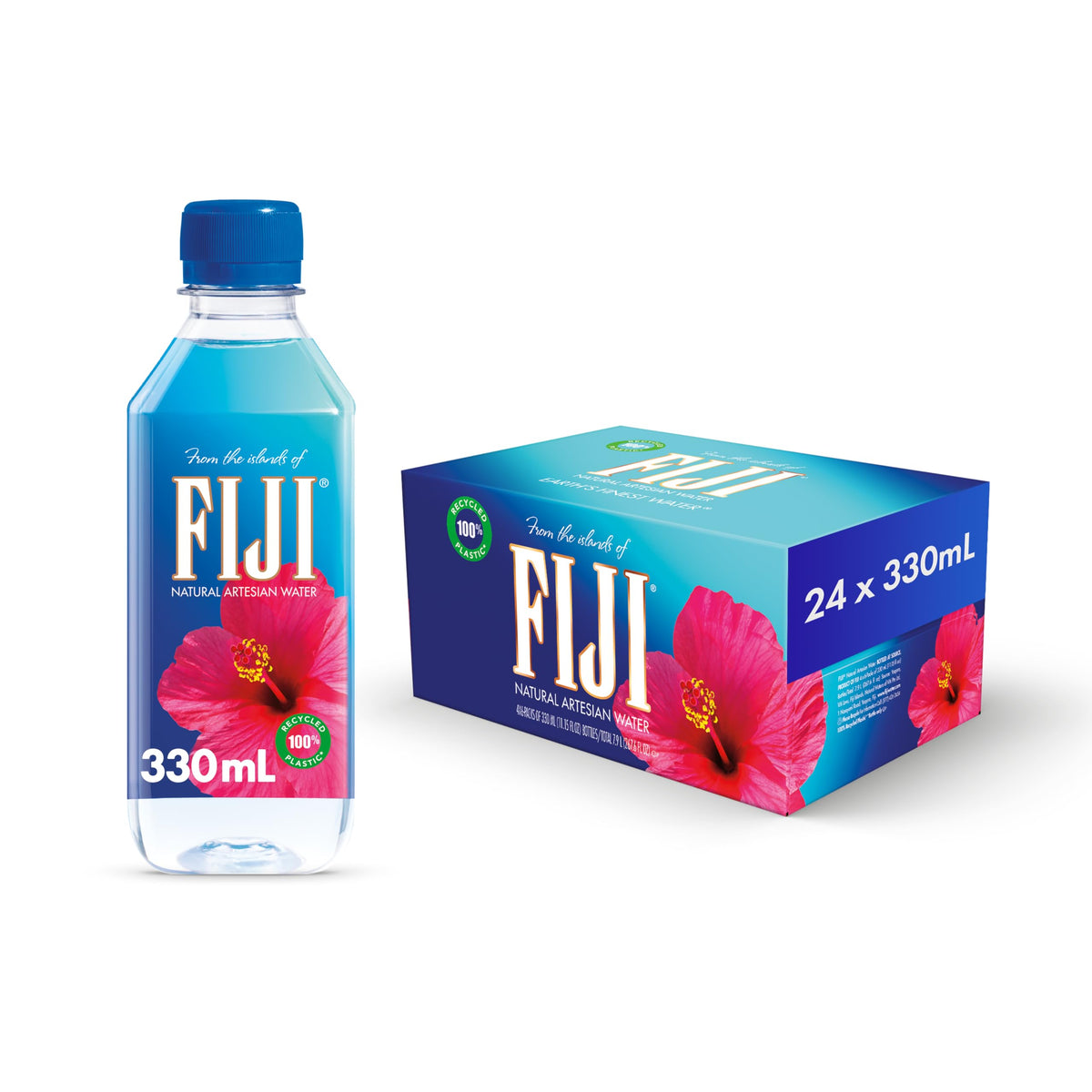 FIJI Water 330ml bottles pack 24 ready for events and offices.